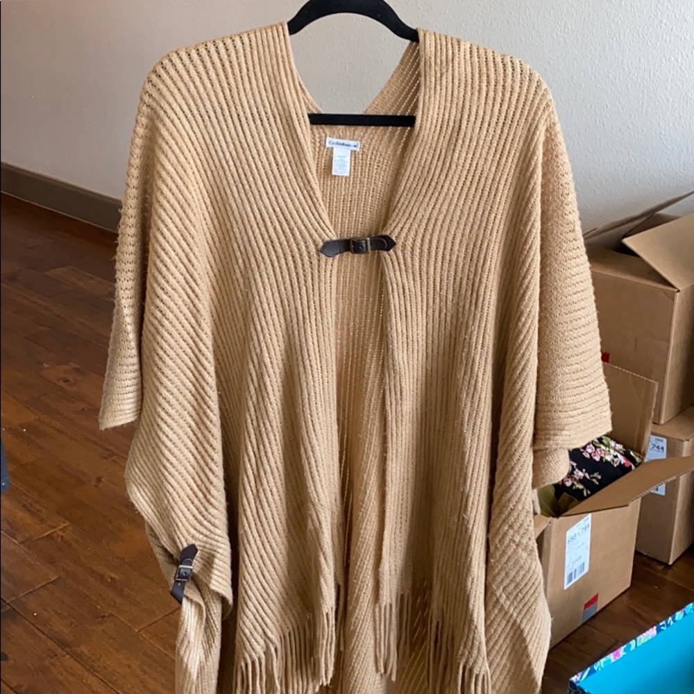 Poncho tan got from Macys